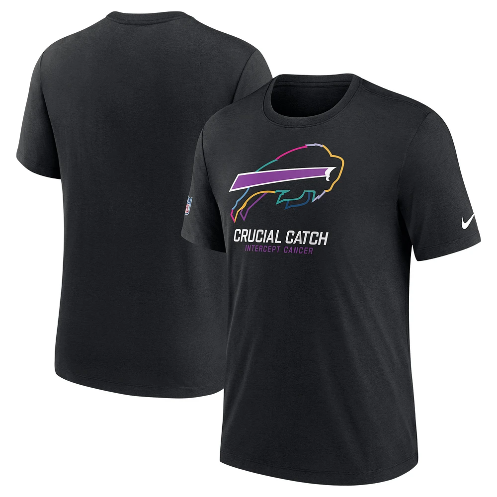 Men's Nike Black Buffalo Bills 2024 NFL Crucial Catch T-Shirt