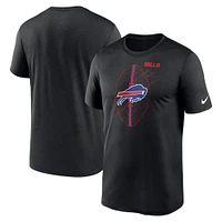 T-shirt de performance Nike Buffalo Bills Legend Icon noir pour homme