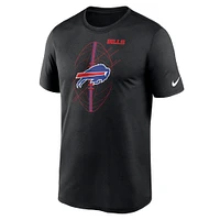 T-shirt de performance Nike Buffalo Bills Legend Icon noir pour homme