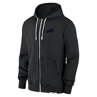 Men's Nike Black Buffalo Bills Sideline Performance Full-Zip Hoodie Jacket