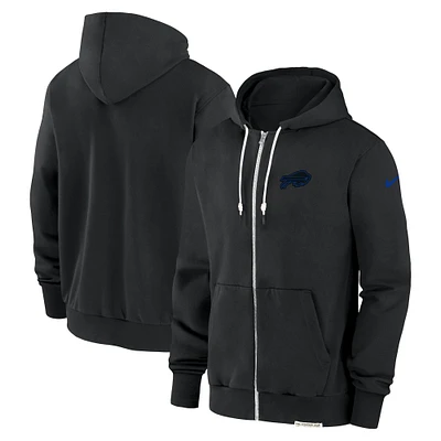 Men's Nike Black Buffalo Bills Sideline Performance Full-Zip Hoodie Jacket