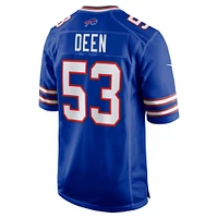 Maillot de match Nike Branson Deen Royal Buffalo Bills pour homme