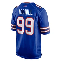 Maillot de match Nike Casey Toohill Royal Buffalo Bills pour homme