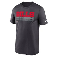 Men's Nike Charcoal Buffalo Bills Sideline Legend Performance T-Shirt