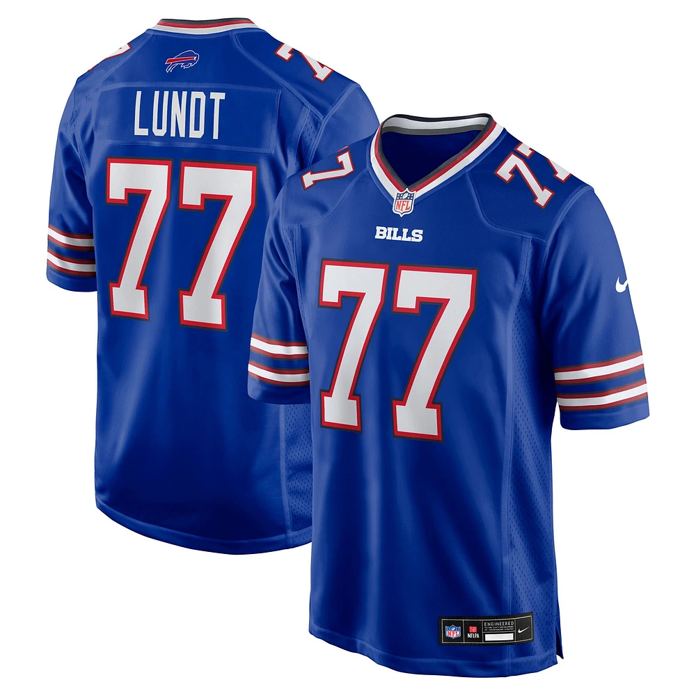 Maillot de match Nike Chase Lundt Royal des Buffalo Bills pour homme