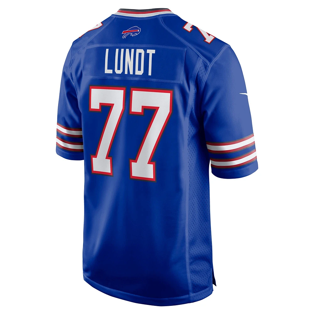 Maillot de match Nike Chase Lundt Royal des Buffalo Bills pour homme