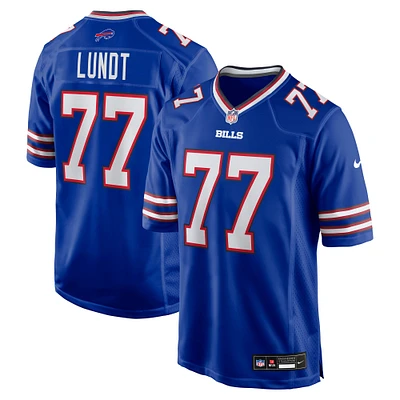 Maillot de match Nike Chase Lundt Royal des Buffalo Bills pour homme