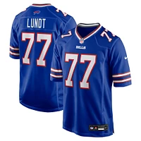 Maillot de match Nike Chase Lundt Royal des Buffalo Bills pour homme