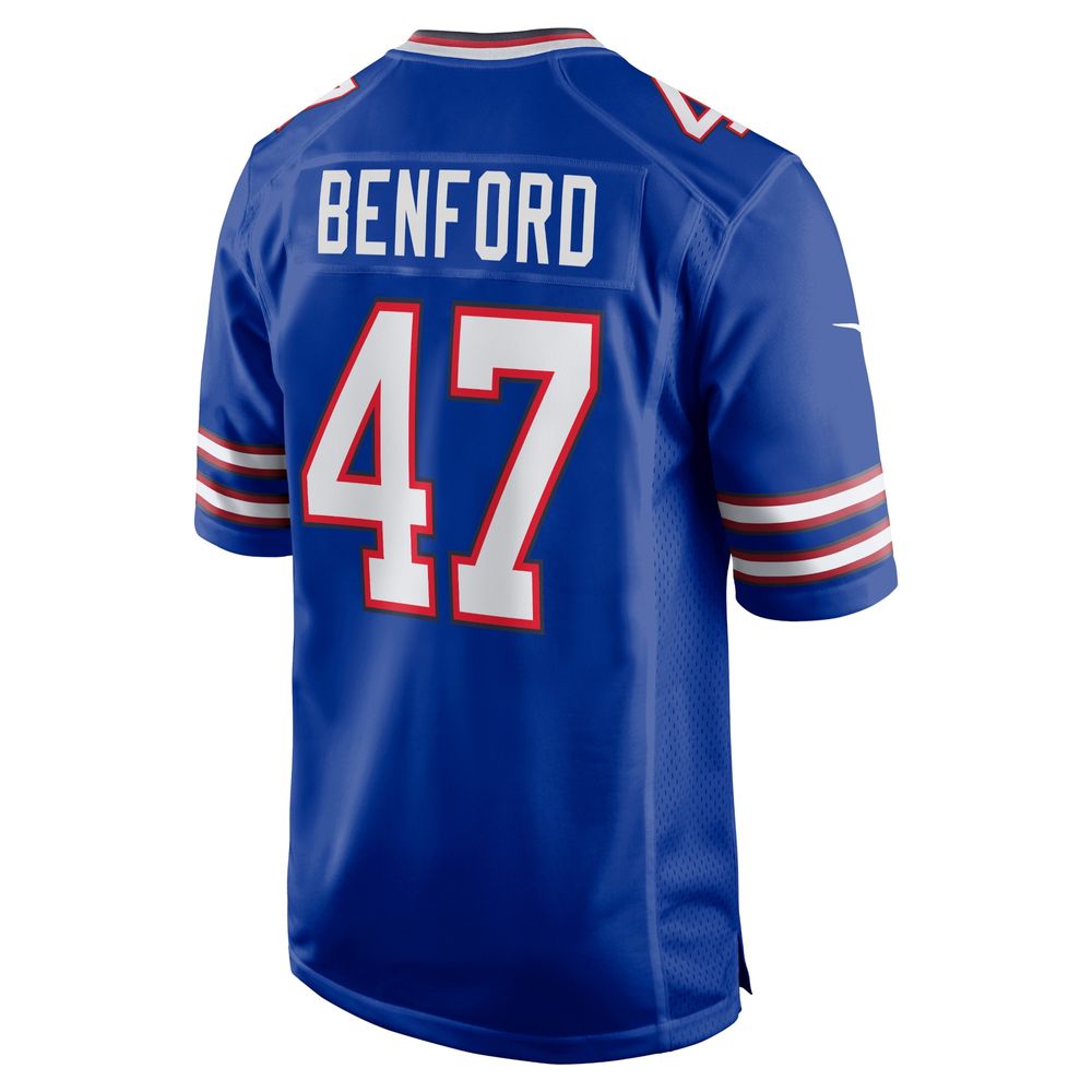 Men's Nike Christian Benford Royal Buffalo Bills Game Jersey