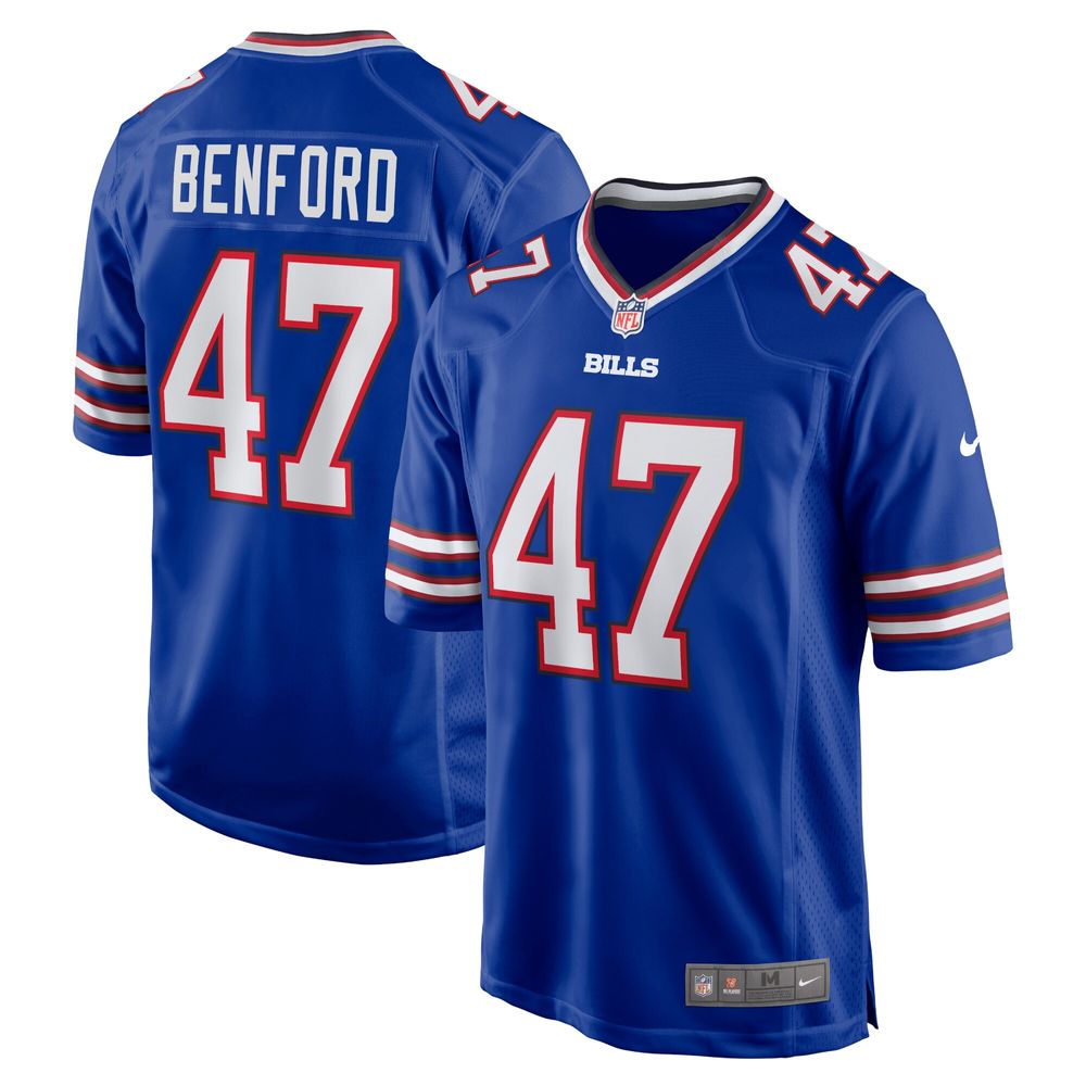 Men's Nike Christian Benford Royal Buffalo Bills Game Jersey