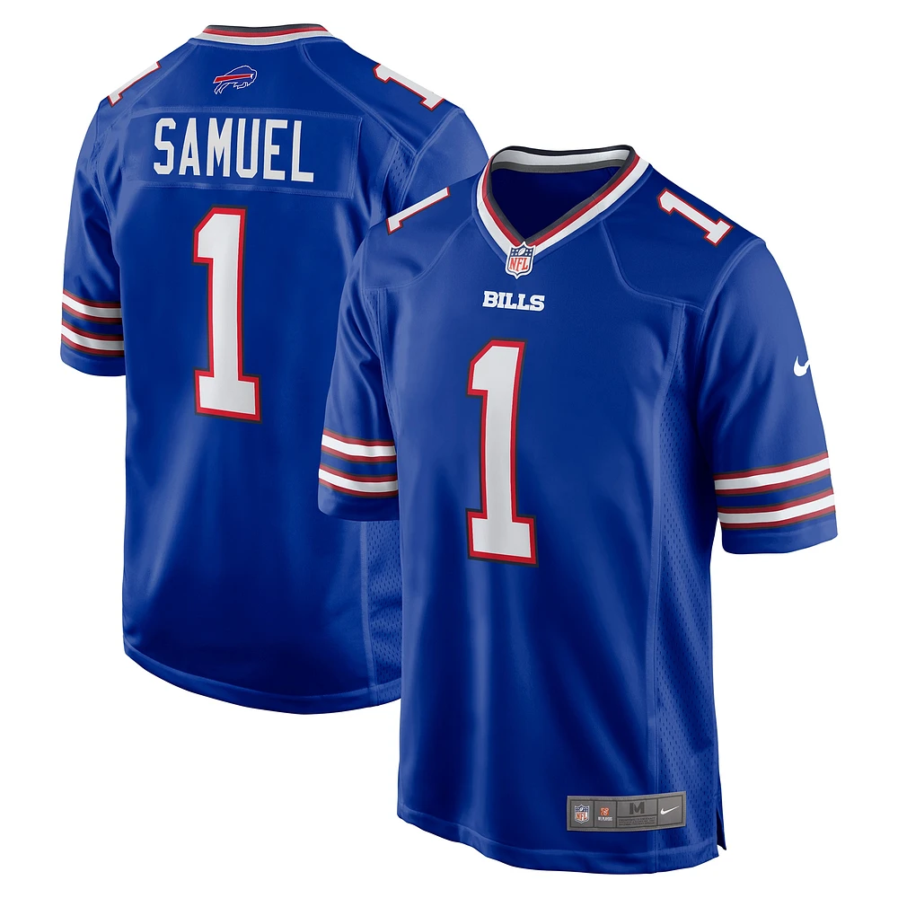 Maillot de match Nike Curtis Samuel Royal Buffalo Bills pour homme