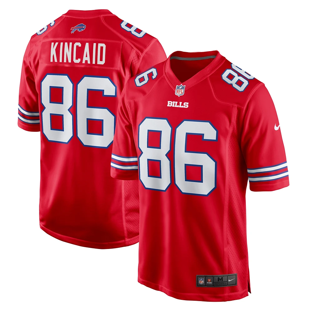 Maillot de match alternatif Nike Dalton Kincaid Buffalo Bills pour homme rouge