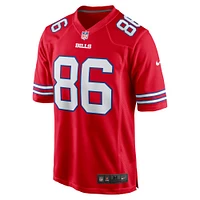 Maillot de match alternatif Nike Dalton Kincaid Buffalo Bills pour homme rouge