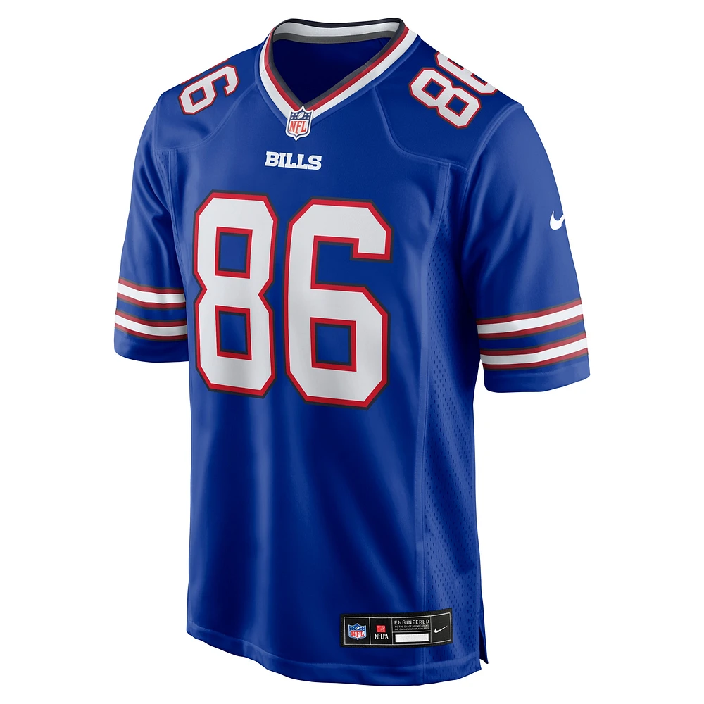 Maillot de match Nike Dalton Kincaid Royal Buffalo Bills pour homme