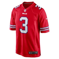 Maillot de match alternatif Nike Damar Hamlin pour hommes, rouge des Buffalo Bills