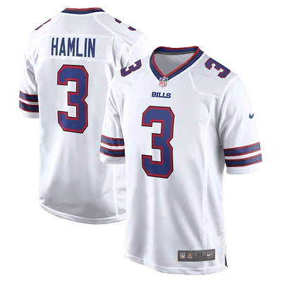 Maillot de match Buffalo Bills Nike Damar Hamlin blanc pour homme