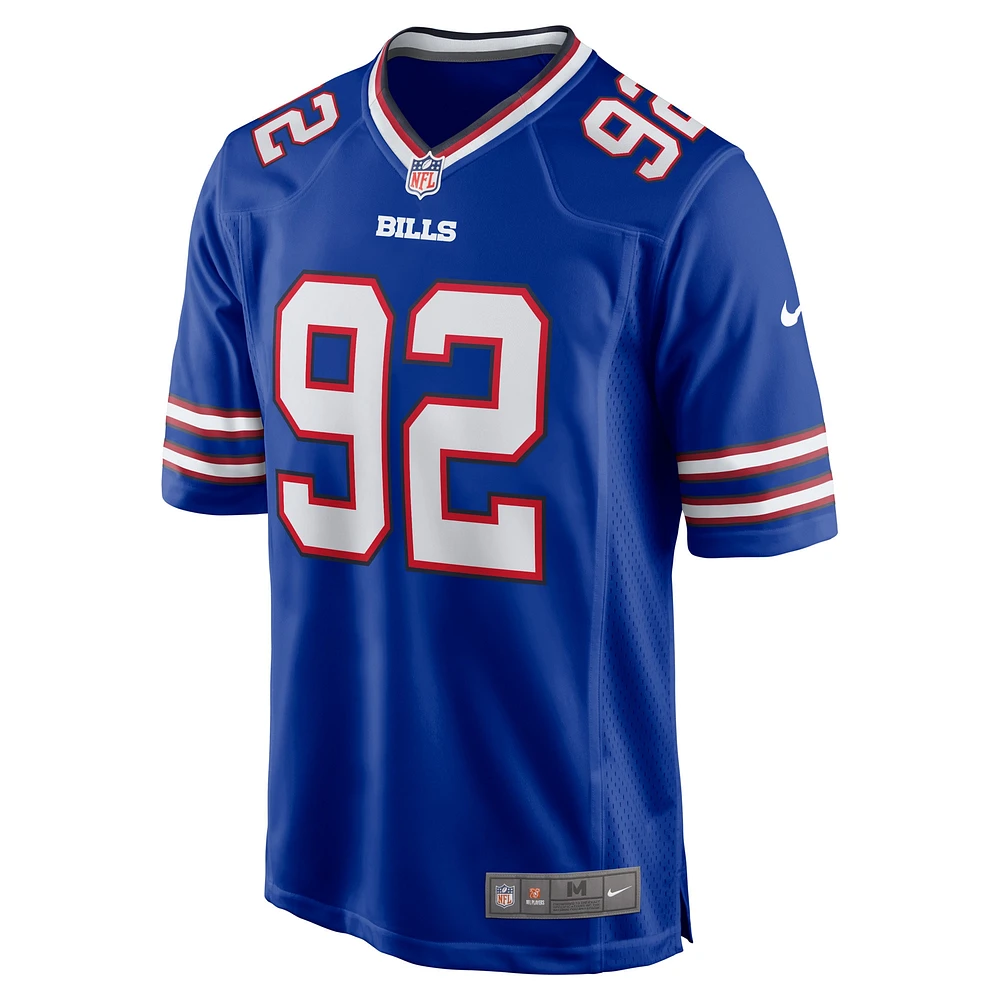 Men's Nike DaQuan Jones Royal Buffalo Bills Game Player Jersey
