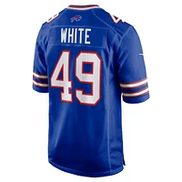 Men's Nike DaShaun White Royal Buffalo Bills Team Game Jersey