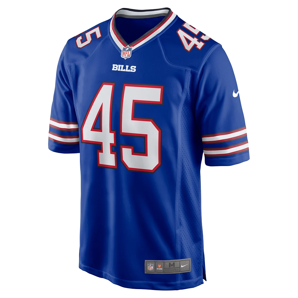 Maillot de match Nike Deion Jones Royal Buffalo Bills pour homme