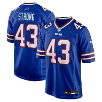 Men's Nike Dorian Strong  Royal Buffalo Bills Team Game Jersey