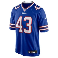 Men's Nike Dorian Strong  Royal Buffalo Bills Team Game Jersey