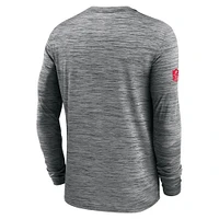 Men's Nike Gray Buffalo Bills Sideline Velocity Performance Long Sleeve T-Shirt