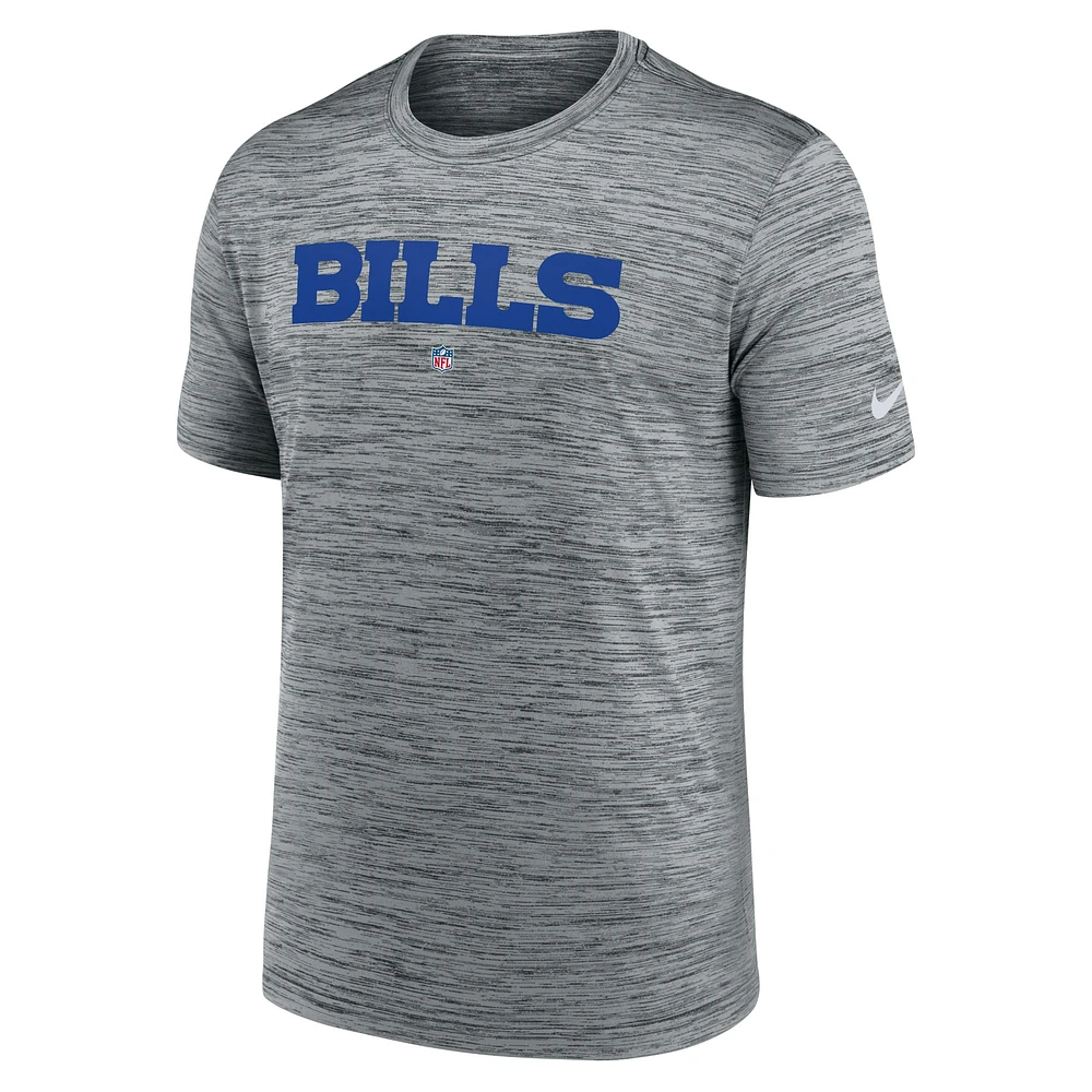 Men's Nike Gray Buffalo Bills Velocity Performance T-Shirt