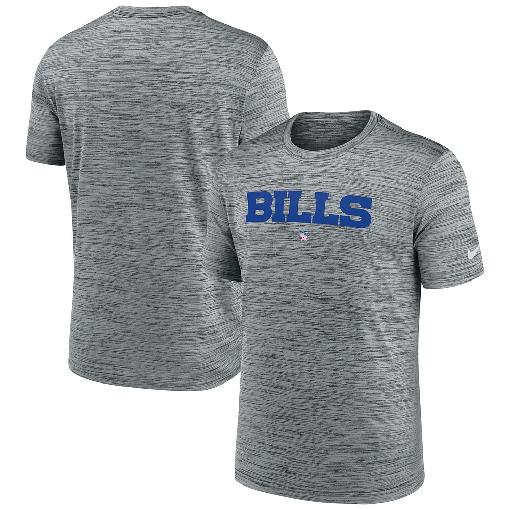 Men's Nike Gray Buffalo Bills Velocity Performance T-Shirt