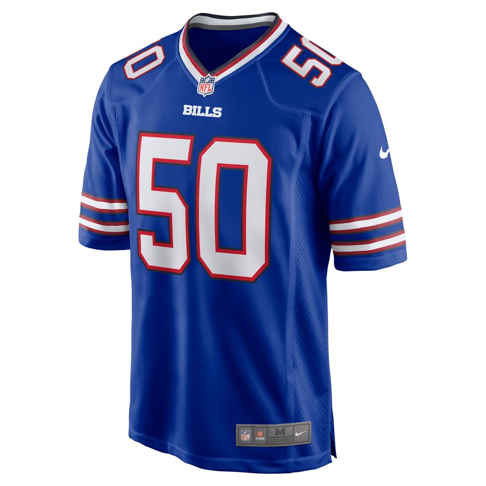 Men's Nike Gregory Rousseau Royal Buffalo Bills Game Player Jersey