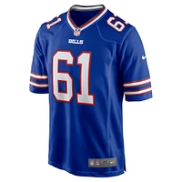 Men's Nike Gunner Britton  Royal Buffalo Bills Game Jersey