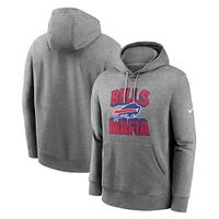 Men's Nike Heather Gray Buffalo Bills Hometown Fleece Pullover Hoodie