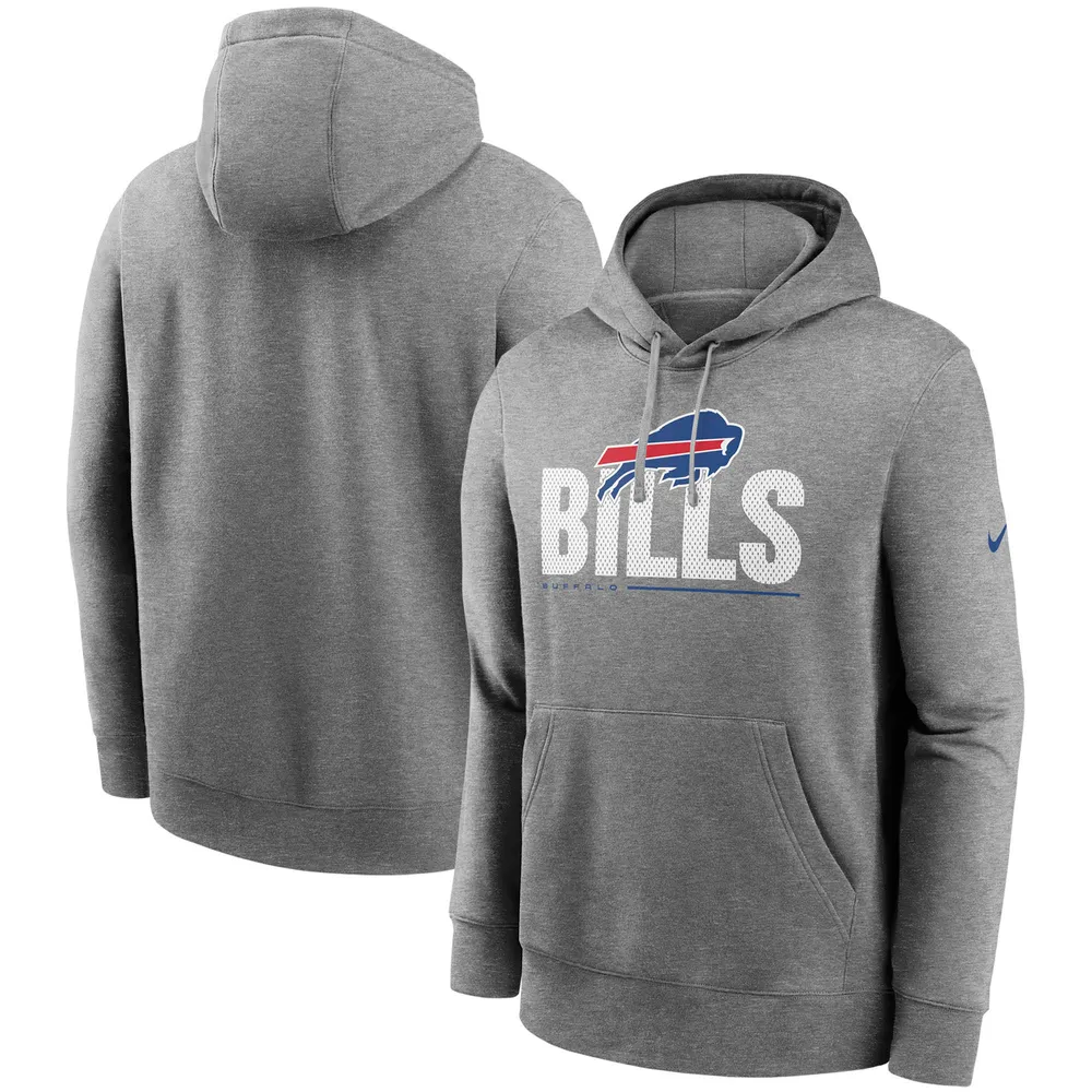 Lids Bills Nike Team Impact Club Pullover Hoodie Heathered Charcoal | Mall
