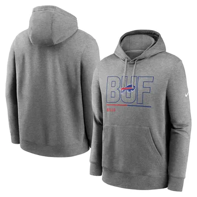 Buffalo Bills Nike City Code Club Fleece Pullover Hoodie - Heathered Gray