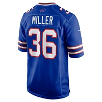 Men's Nike Herb Miller  Royal Buffalo Bills Game Jersey