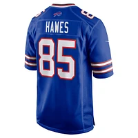 Men's Nike Jackson Hawes  Royal Buffalo Bills Team Game Jersey