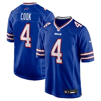 Maillot de joueur Nike James Cook Royal Buffalo Bills pour homme