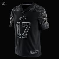 Nike Men's Nike Josh Allen Black Buffalo Bills RFLCTV - Limited Jersey