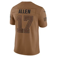 FBC BILLS BROWN 17 JOSH ALLEN FA23 NFL MEN'S SALUTE TO SERVICE LIMITED PLAYER JERSEY JERMENLMC