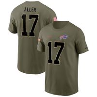 Youth Nike Josh Allen Name & Number T-Shirt Buffalo Bills