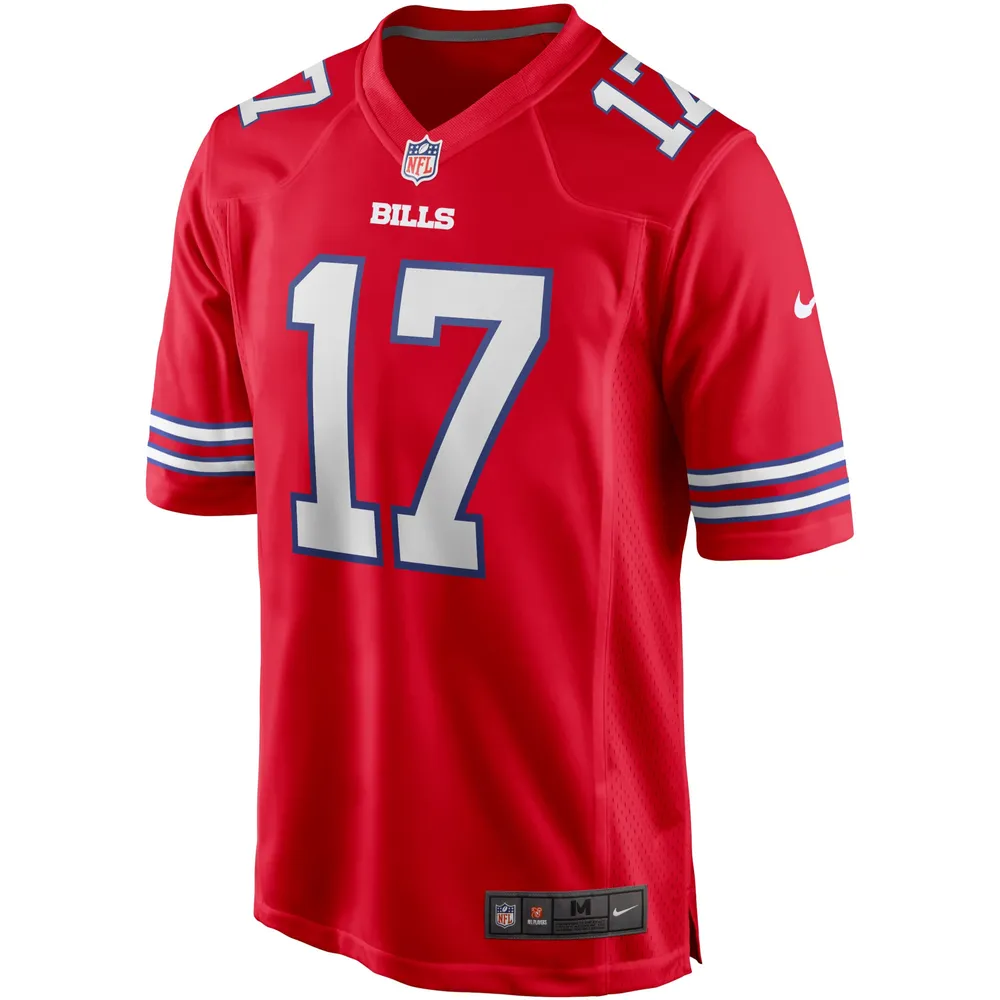 Maillot Nike Josh Allen pour homme, joueur de jeu alternatif des Buffalo Bills, rouge