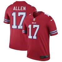 Men's Nike Josh Allen Red Buffalo Bills Alternate Legend Jersey