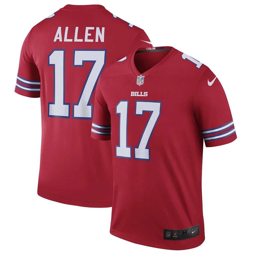 Men's Nike Josh Allen Red Buffalo Bills Alternate Legend Player Performance Top