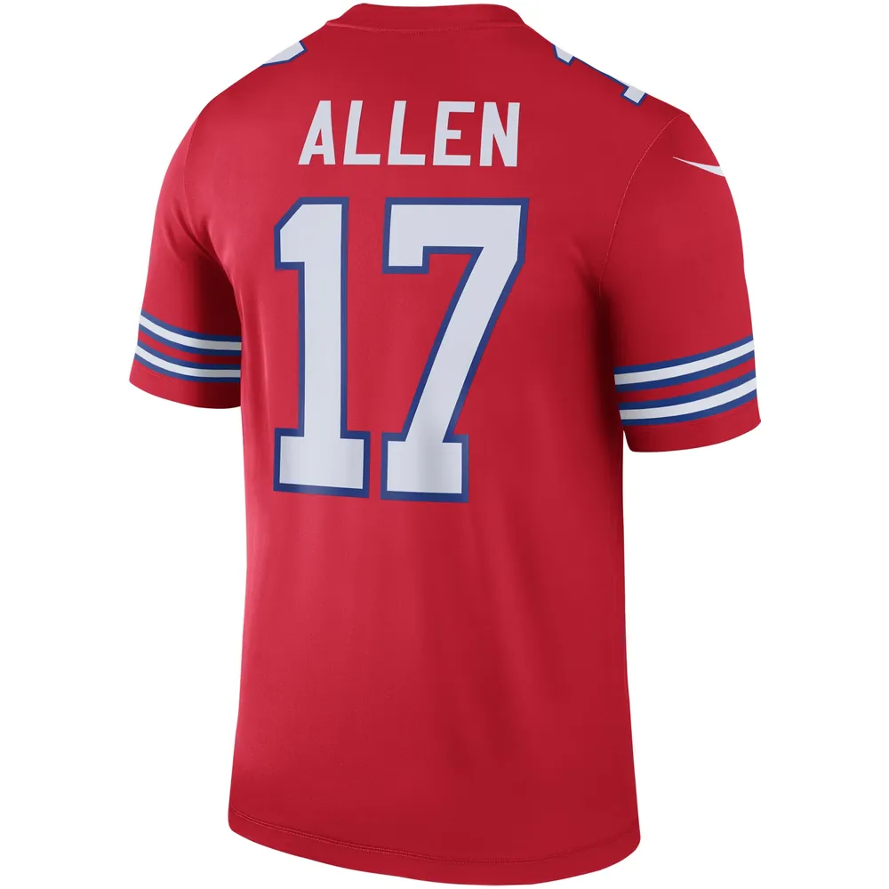 Nike Men's Nike Josh Allen Red Buffalo Bills Color Rush Legend Jersey