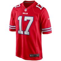 Men's Nike Josh Allen Red Buffalo Bills Game - Jersey