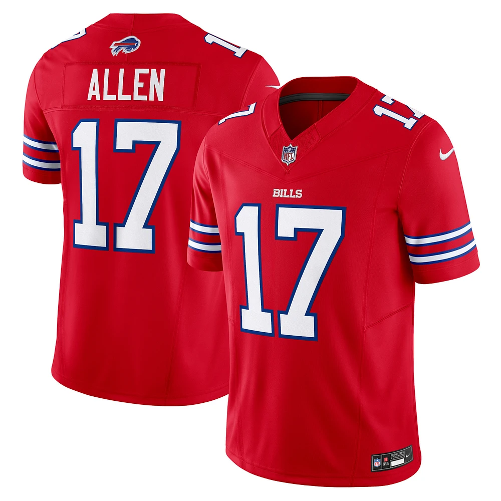 Nike Josh Allen Rouge Buffalo Bills Vapor F.U.S.E. Maillot limité