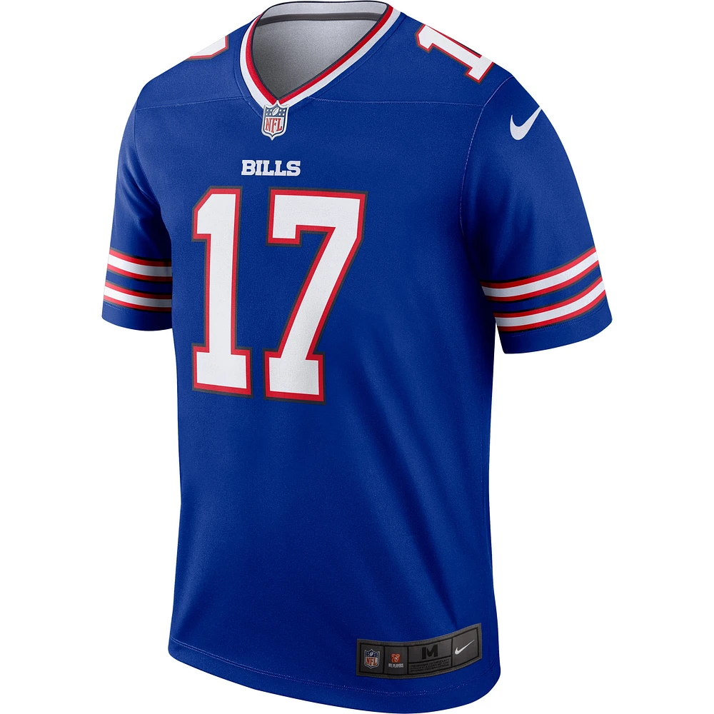 Haut Nike Josh Allen Royal Buffalo Bills Team Legend Player Performance pour homme