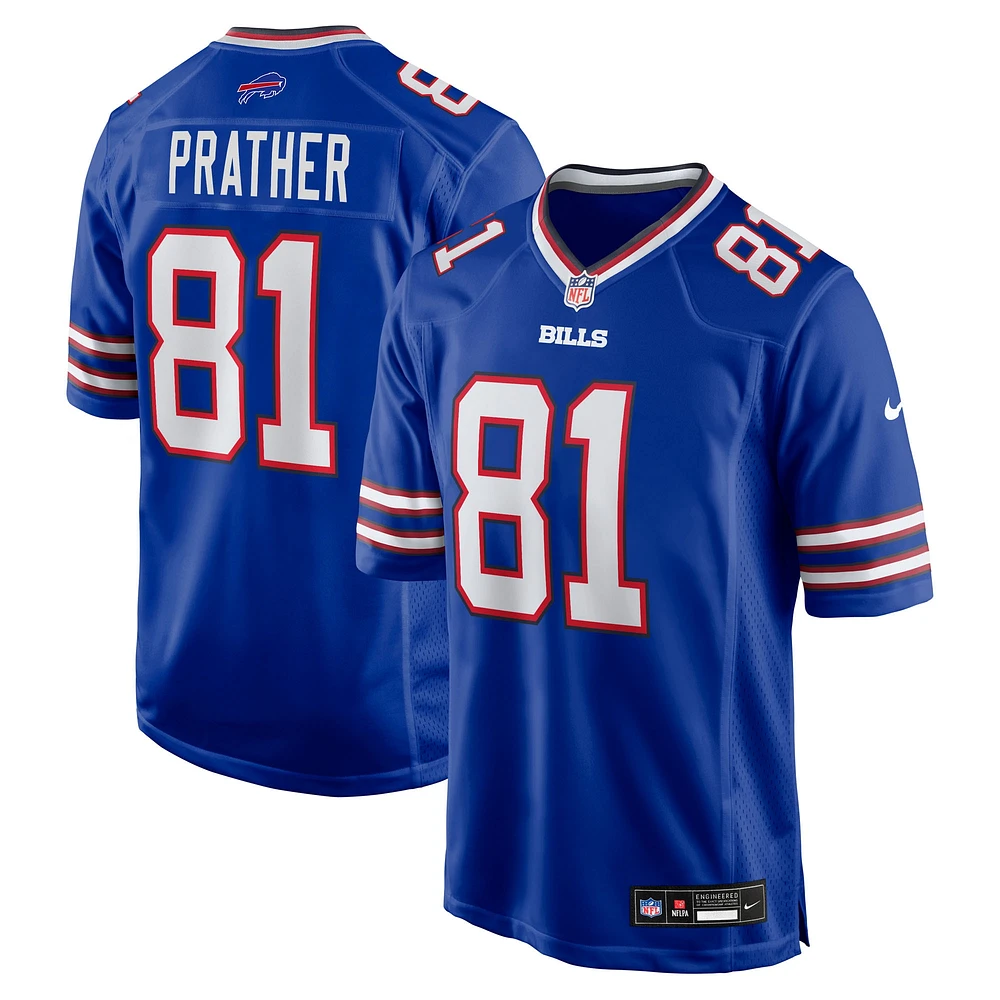 Men's Nike Kaden Prather  Royal Buffalo Bills Team Game Jersey