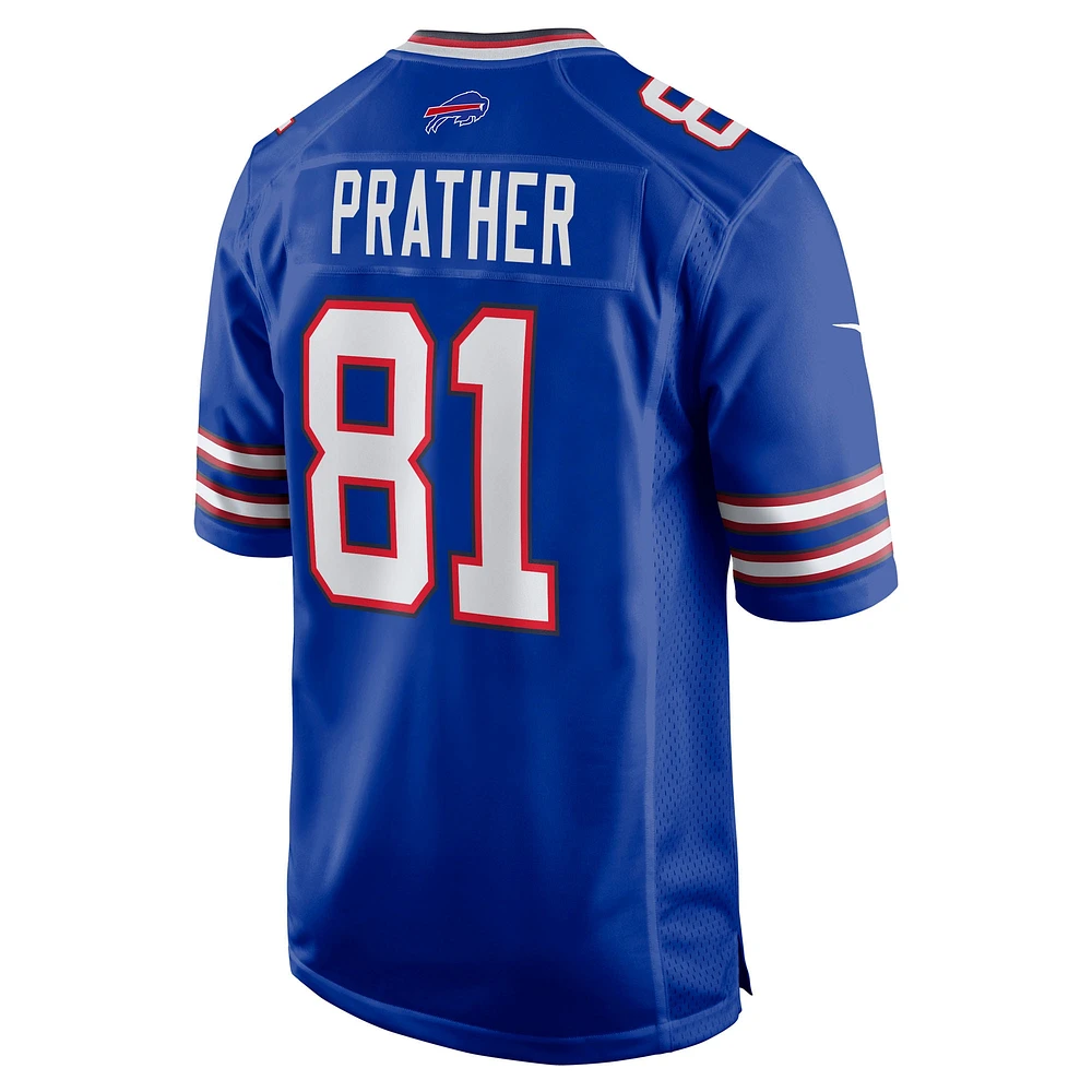 Men's Nike Kaden Prather  Royal Buffalo Bills Team Game Jersey