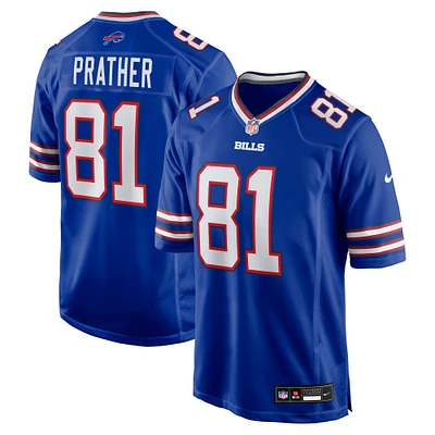 Men's Nike Kaden Prather  Royal Buffalo Bills Team Game Jersey