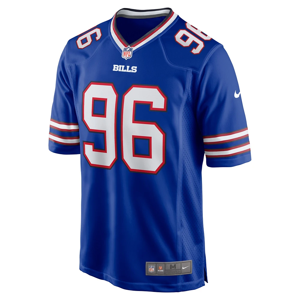 Men's Nike Kameron Cline  Royal Buffalo Bills Team Game Jersey